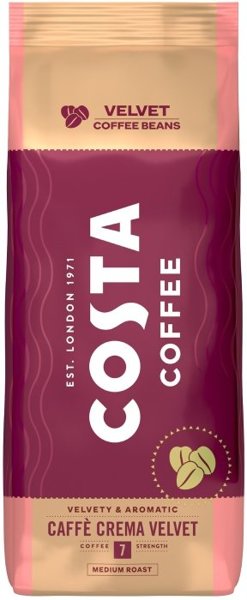 Kawa ziarnista Costa Coffee Caffe Crema VELVET 1kg